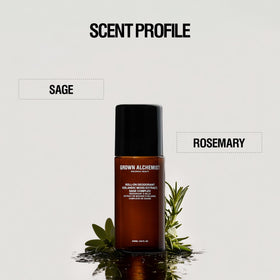 Grown Alchemist packaging emphasizing clean, sustainable beauty in stylish design.