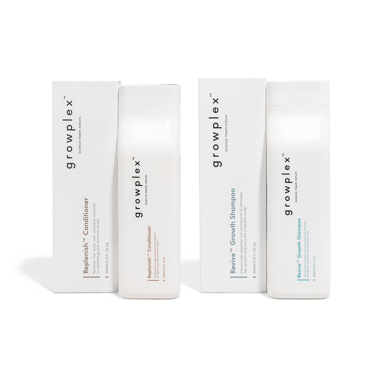 Growplex Revive Shampoo bottle for daily scalp cleanse and refresh.