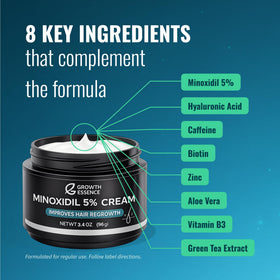 Growth Essence Hyaluronic acid component image emphasizing hydration.