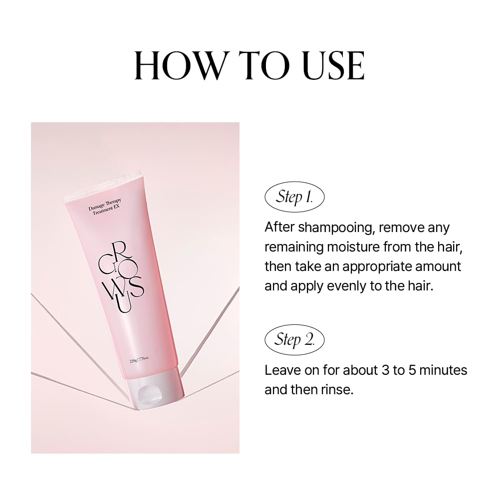 GROWUS Damage Therapy frizz control helps lock in moisture and reduce flyaways