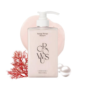 GROWUS Damage Therapy Shampoo bottle for a nourishing cleanse of damaged hair