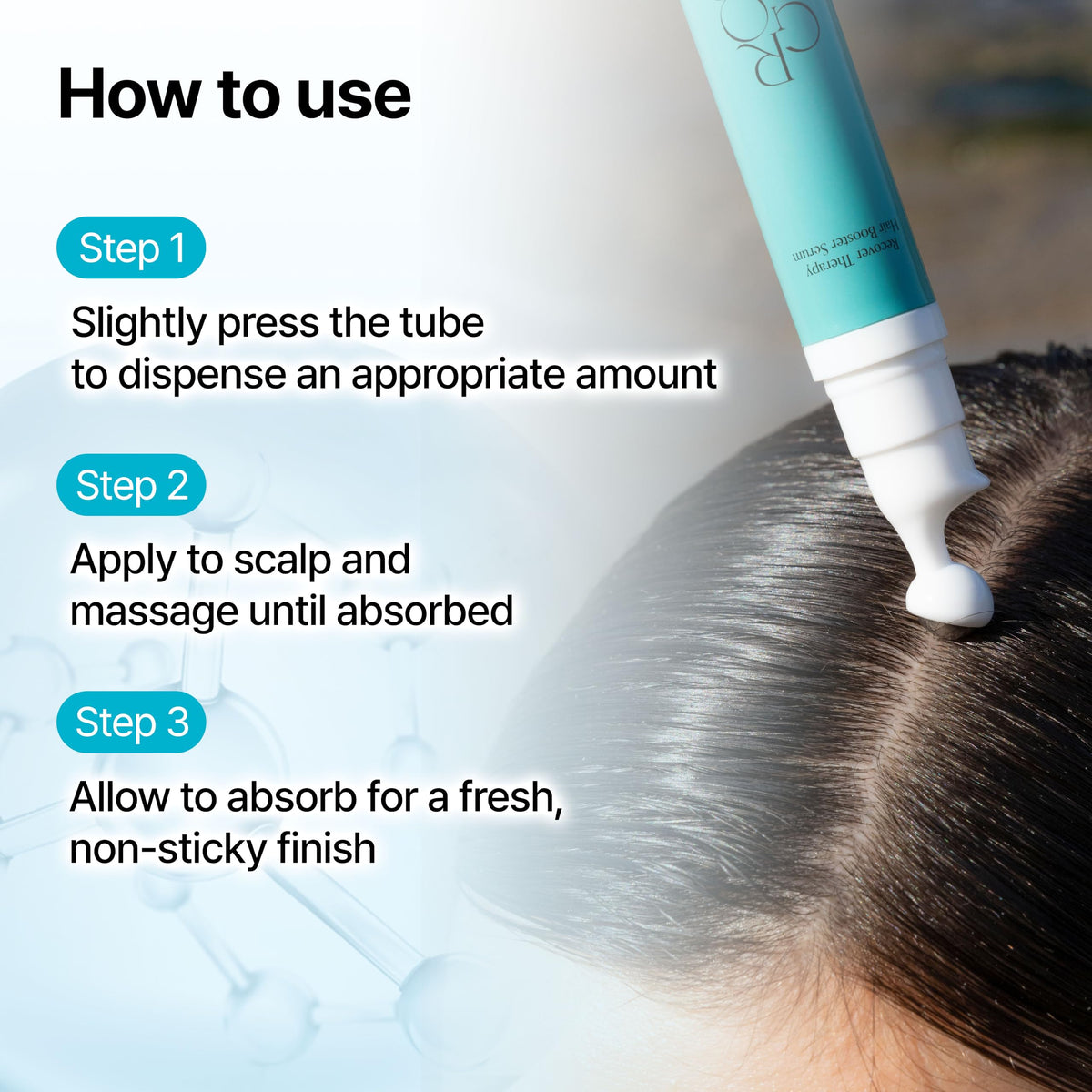 GROWUS Recover Therapy Booster Serum with salicylic acid exfoliating surface buildup