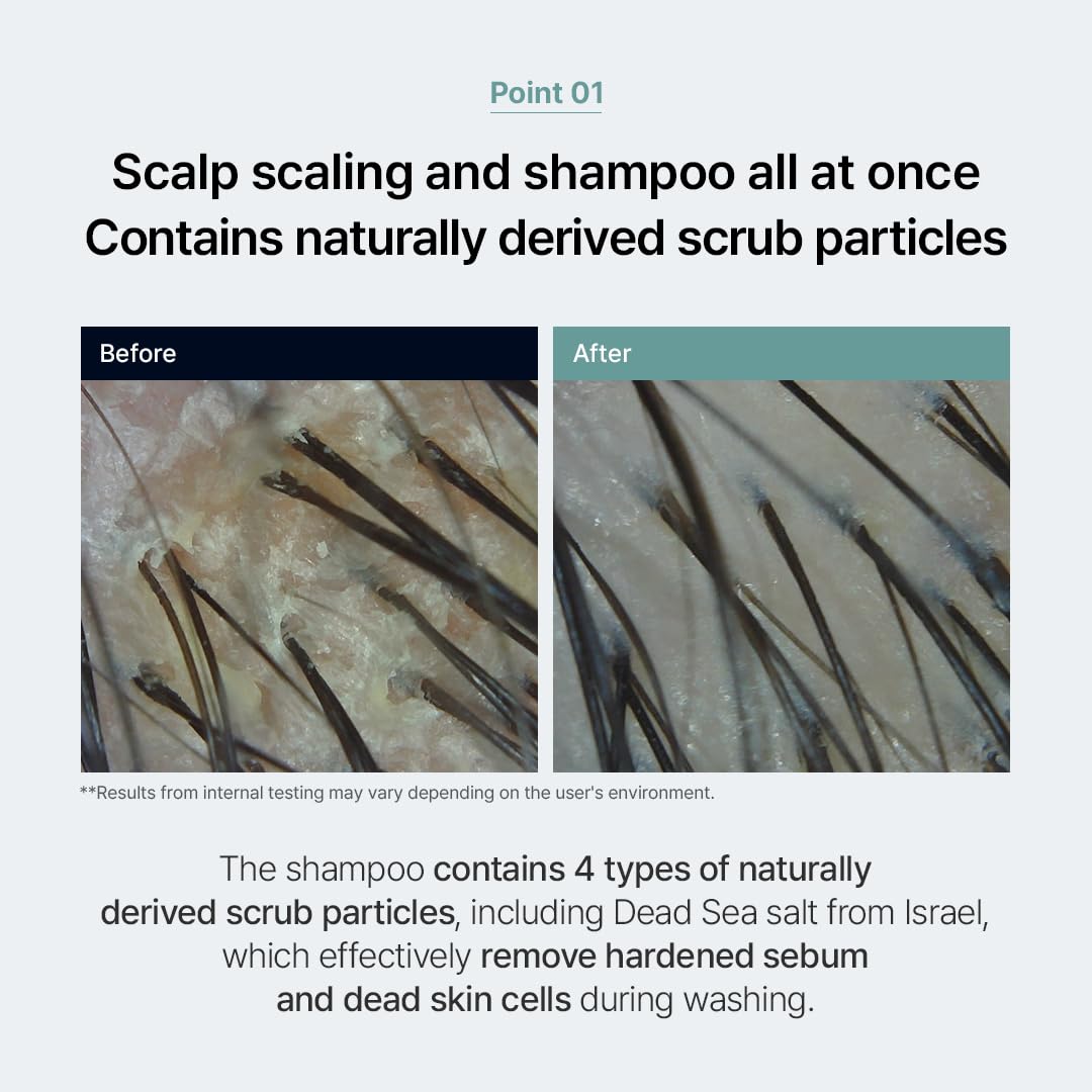 GROWUS Sea Salt Clarifying Shampoo label close-up with seaweed complex ingredients