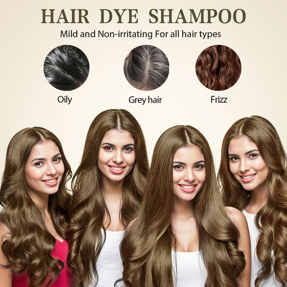 All hair types and genders can use GRYFOX color shampoo