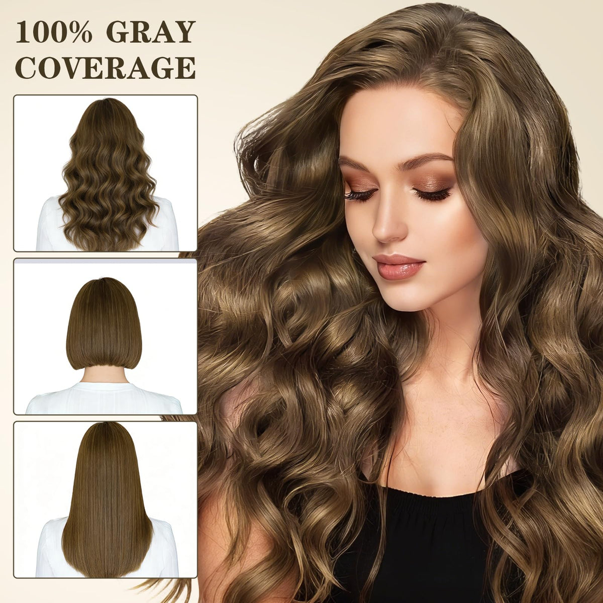 Gray coverage close-up highlights GRYFOX long-lasting semi-permanent color