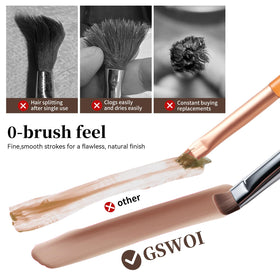 GSWOI poly-extension gel brush applied evenly for smooth sculpting