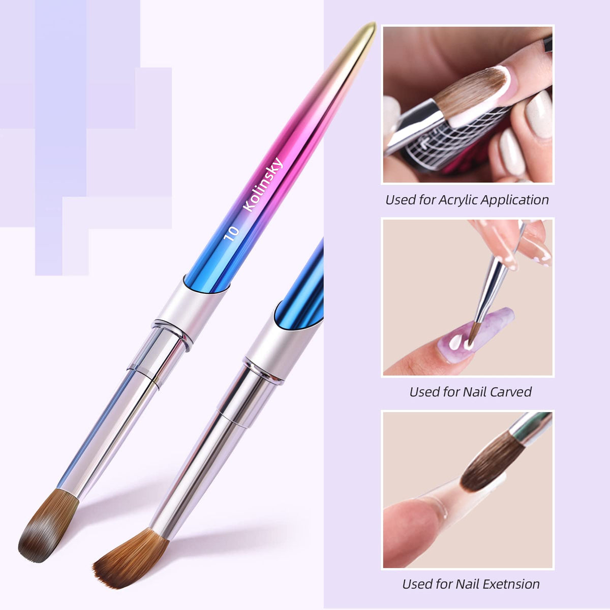 Compact and portable tool for on-the-go manicures.