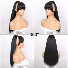 G&T Wig Yaki bangs close-up reveals soft texture and realistic layering