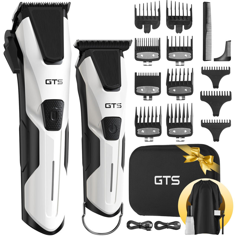 GTS PRO professional hair clippers set for precise barber cuts with premium blades