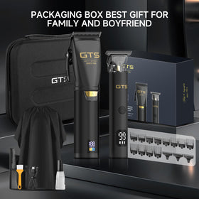 GTSPRO clipper guard set with 12 attachments for versatile fades