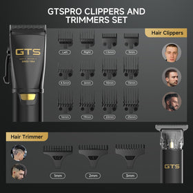 GTSPRO heavy-duty motor powers through thick hair with minimal snagging