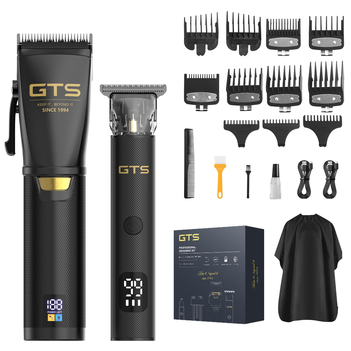 GTSPRO professional barber kit including full accessories for easy setup
