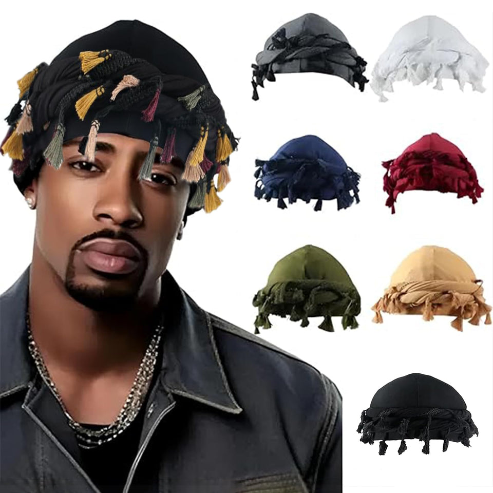 Gturytr turban for men with vintage twist, secure fit for daily wear.
