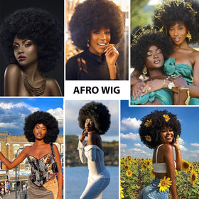 G&T Wig 70s Afro Curly Wig perfect for cosplay and parties.