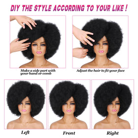 G&T Wig 70s Afro Curly Wig ideal for daily use and events.