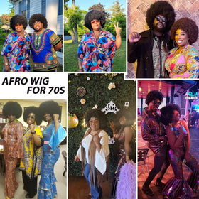 G&T Wig 70s Afro Curly Wig simple storage and care guidance.