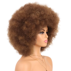 G&T Wig 70s Afro Puff back view reveals full, fluffy silhouette.