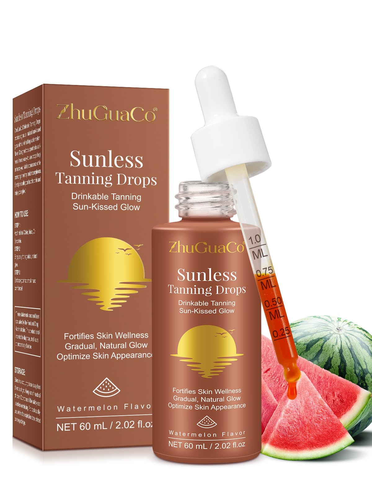 GTZSXNP Sunless Tanning Drops bottle for an easy, UV-free glow.