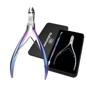 Gubonwer cuticle trimmer 3/4 jaw close-up shows precise blades for clean cuts.