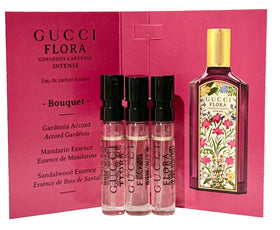 Gucci Flora Gorgeous Gardenia INTENSE mini spray close-up, showing the petite fragrance wand.