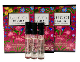 Gucci Flora Gorgeous Gardenia INTENSE travel sample bottle in a compact, portable size.