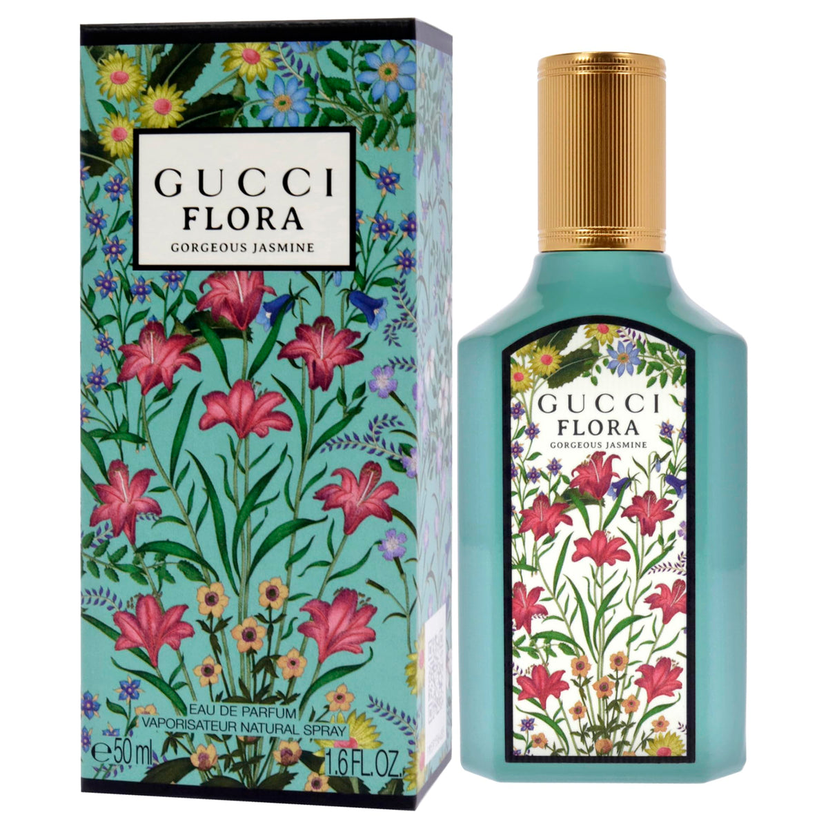 Gucci Flora Gorgeous Jasmine packaging box evokes gift-worthy presentation and anticipation