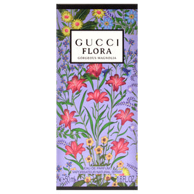 Gucci Flora Gorgeous Magnolia applying action shot suggests easy daily use.