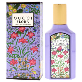Gucci Flora Gorgeous Magnolia cap detail shows luxury accents.