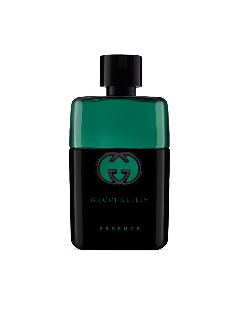 Gucci Guilty Black Essence bottle close-up for confident daily wear
