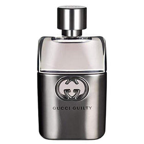 Gucci Guilty Eau de Toilette bottle front view for bold evening style