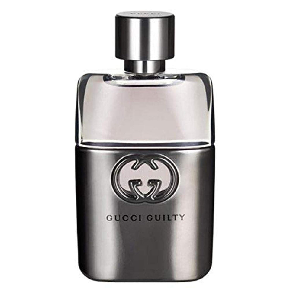 Gucci Guilty Eau de Toilette bottle front view for bold evening style