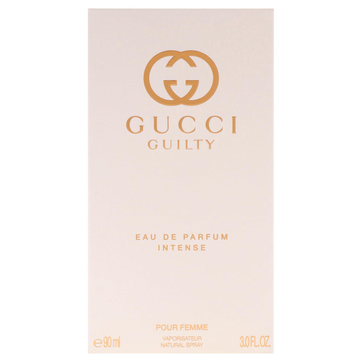Gucci Guilty Intense box packaging ready for gifting.