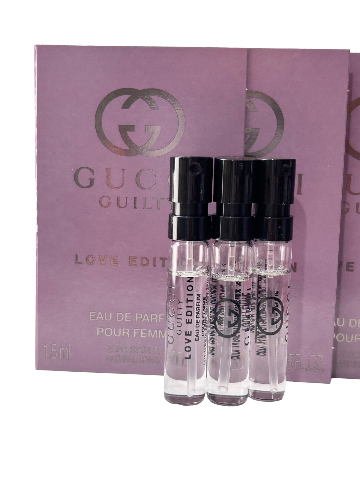 Gucci Guilty Love Edition pour femme mini bottle for discreet touchups.