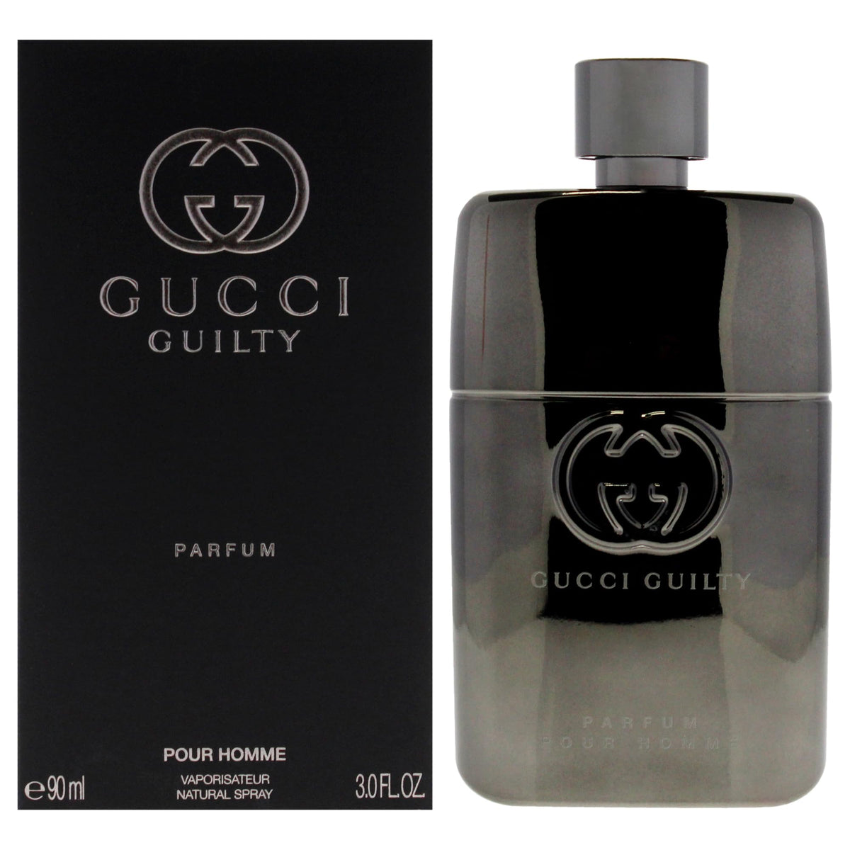 Gucci Guilty Men bottle front view for everyday confident wear.