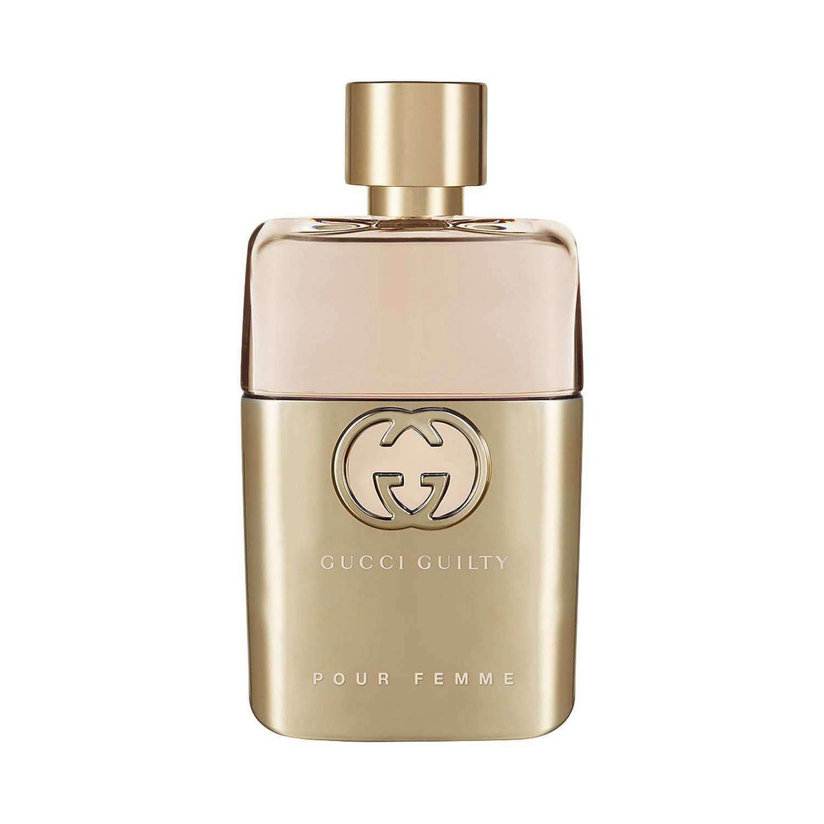 Gucci Guilty bottle front shows premium design for daily wear.