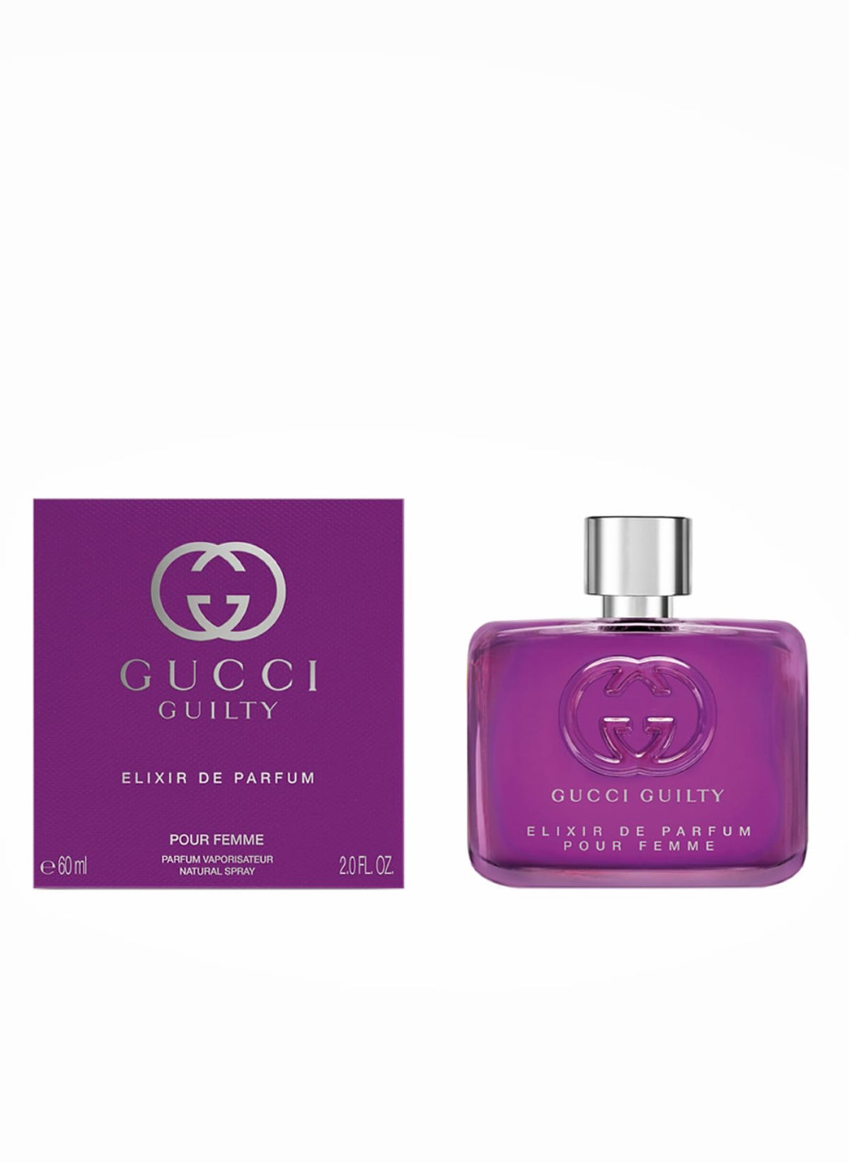 Gucci Guilty Women Elixir packaging presents a premium gift-ready box