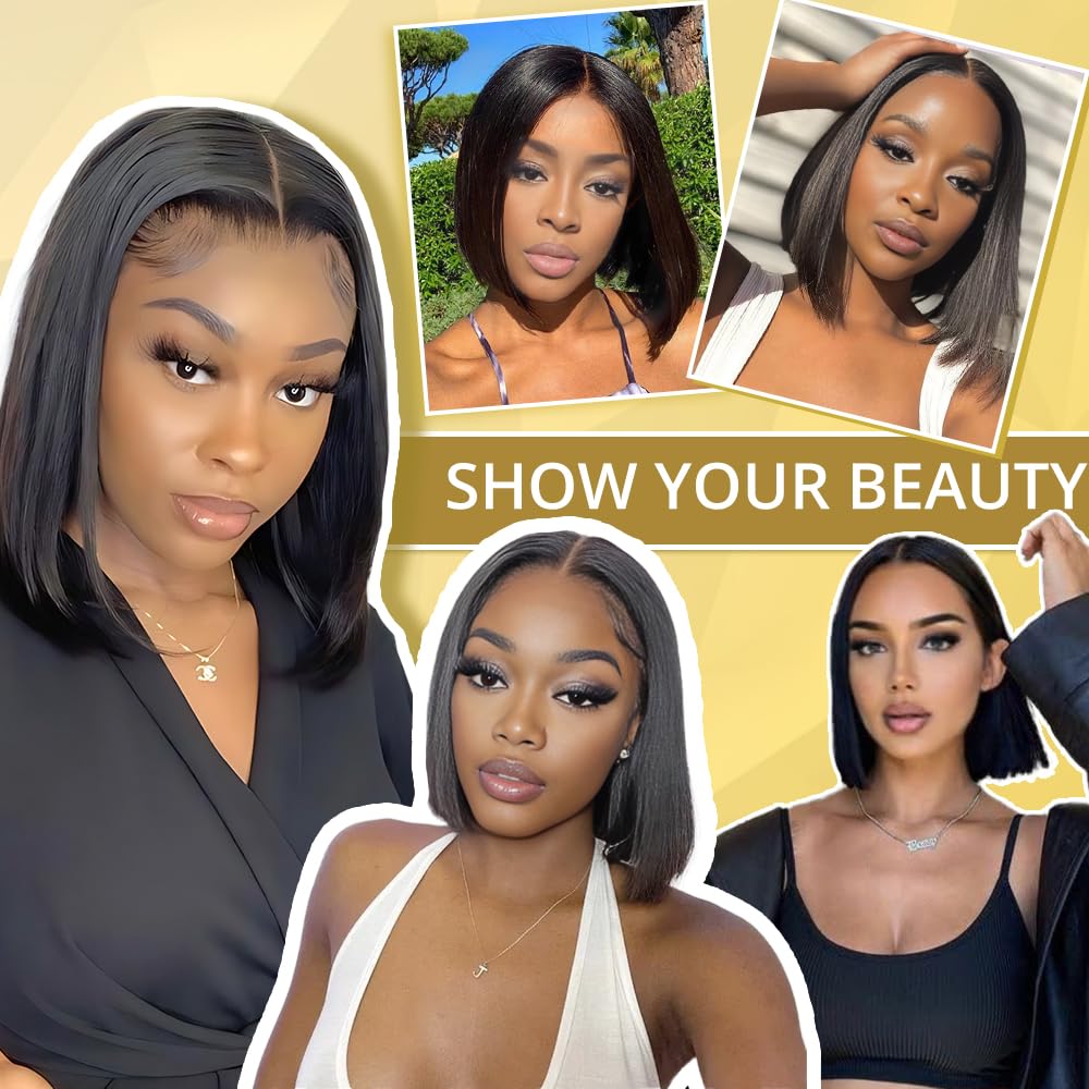 GUDOZO Bob Wig suited for weddings, parties, and daily life occasions