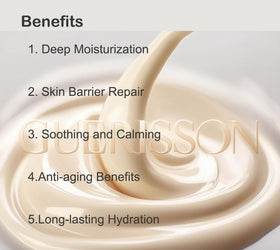 Guerisson 9 Complex Cream barrier support with smooth coverage.