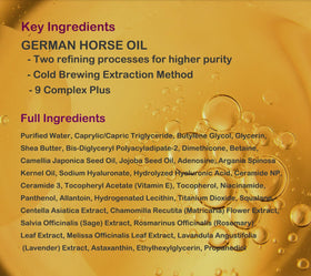 Guerisson 9 Complex Cream with horse oil as key nourishing ingredient.