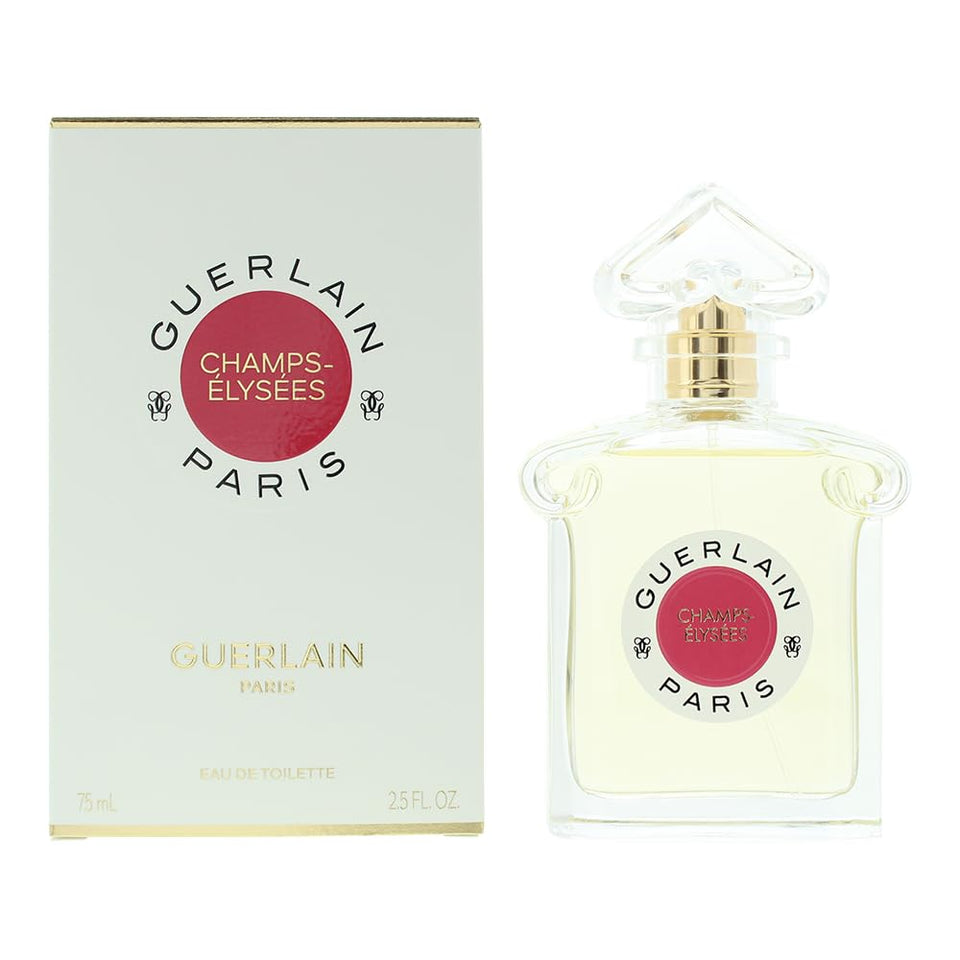 Guerlain Champs Elysees bottle close-up, ideal for daily wear and signature daytime perfume.