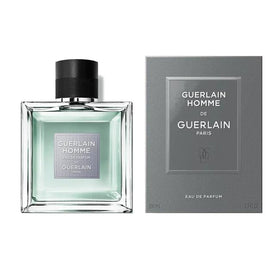 Guerlain Homme EDP spray captures fresh mojito-inspired opening.