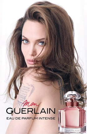 Guerlain Mon Intense packaging and bottle design evokes modern femininity and sophistication.