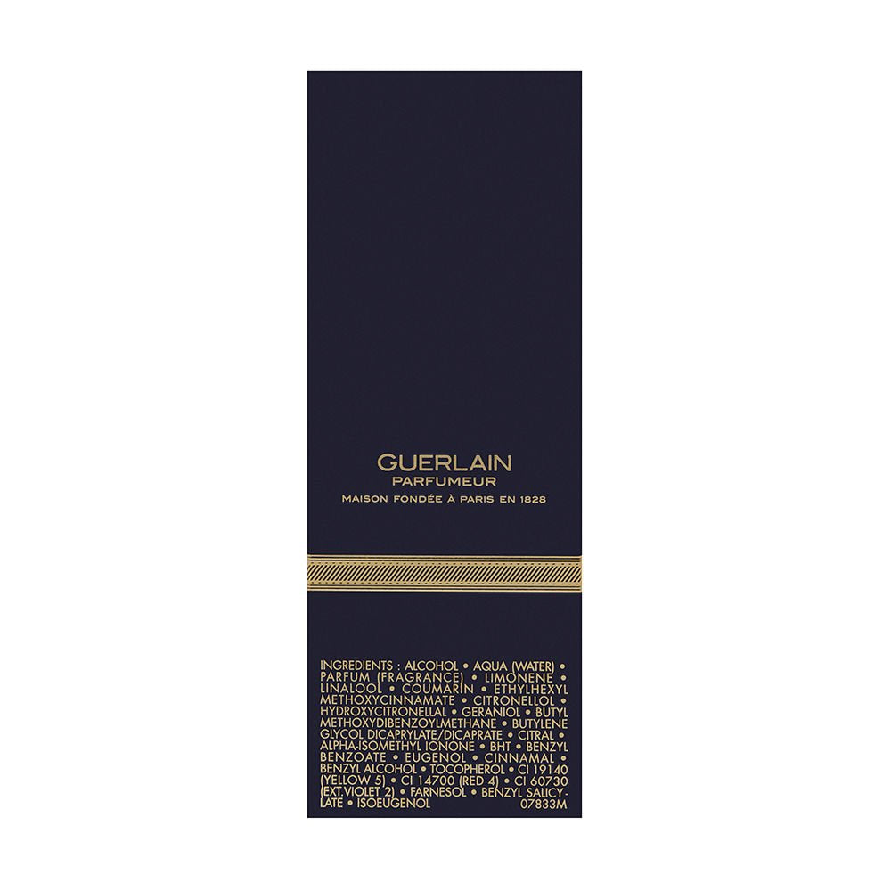 Guerlain Shalimar refill packaging variation highlights a convenient restock option and price benefits.