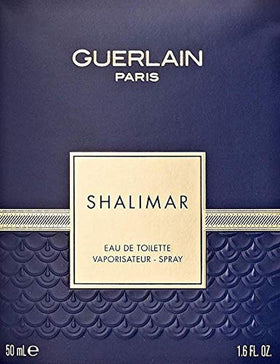 Guerlain Shalimar packaging detail reflects classic luxury and French craftsmanship.