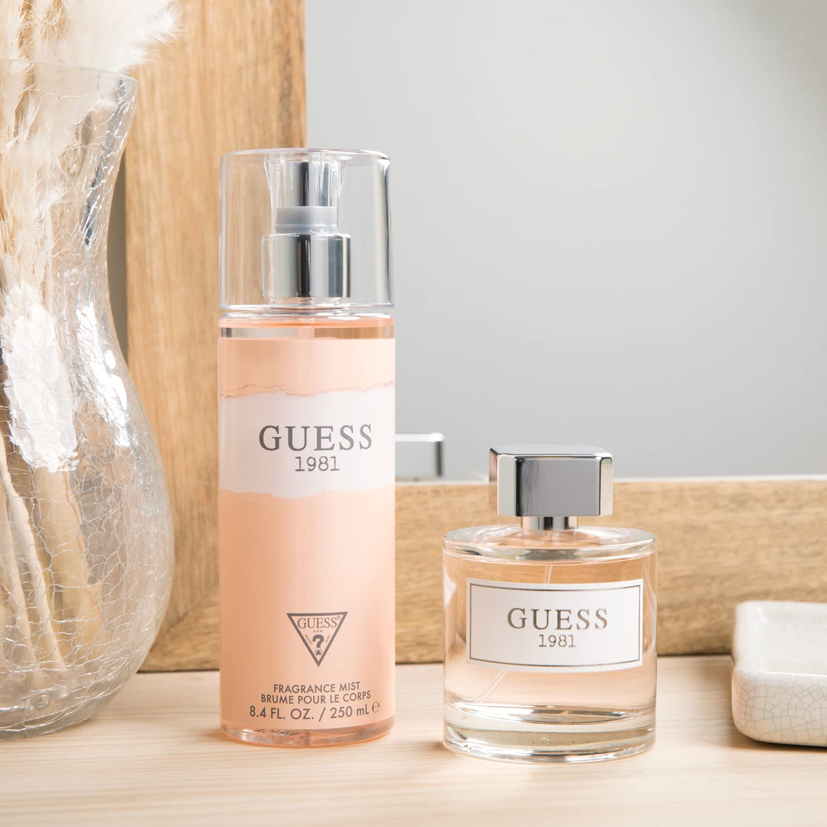 GUESS 1981 Women base notes cedarwood, warm depth for evenings and layered fragrance