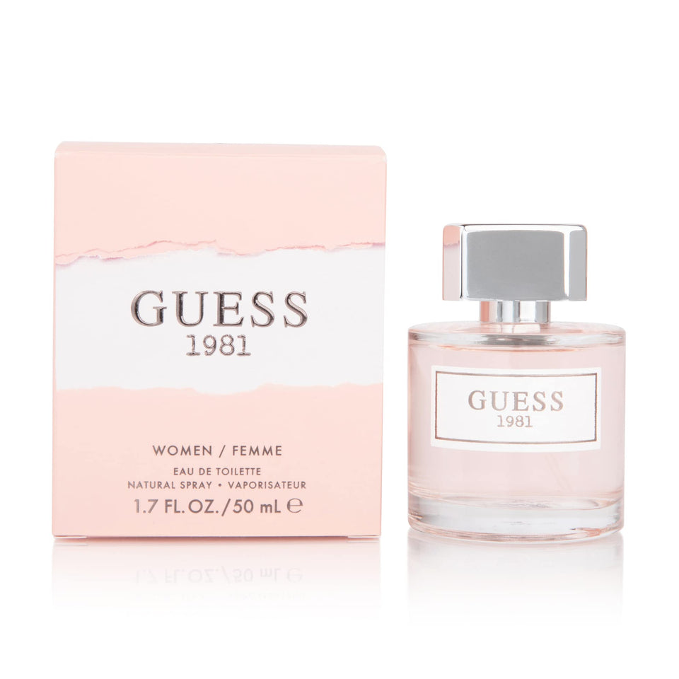 GUESS 1981 Women bottle close-up, sleek design for everyday confidence and style
