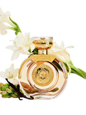 Guess Bella Vita Eau de Parfum bottle front, long-lasting fragrance for elegant evenings.