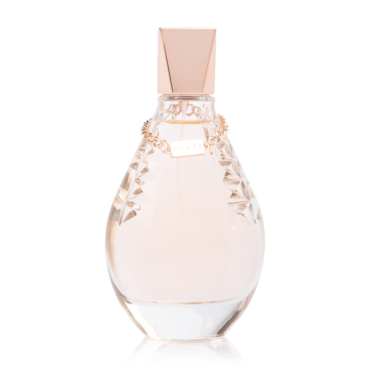 GUESS Dare bottle cap closeup highlights premium finish and easy handling.