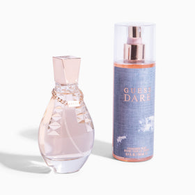 GUESS Dare box packaging shows gift-ready presentation and premium branding.