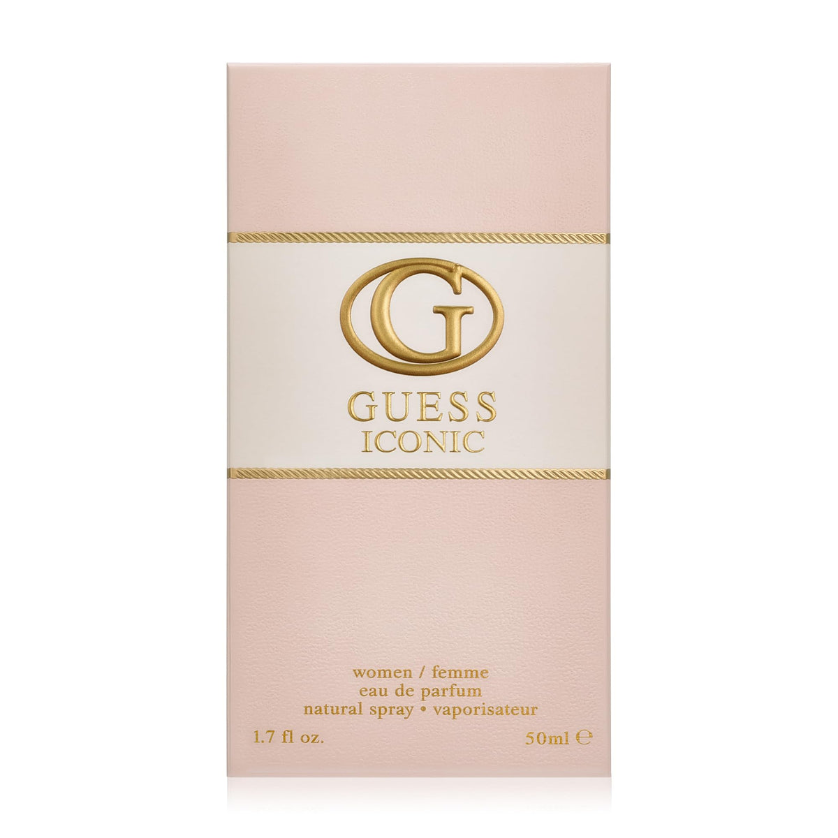 GUESS Iconic logo detail emphasizes brand elegance and recognition.